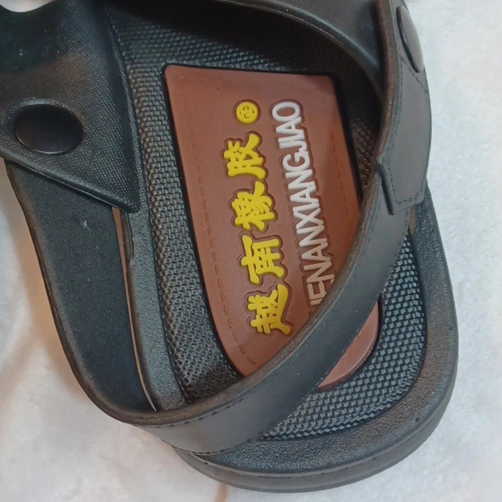 Mens Summer Leisure Sport Leisure  Black Beach Shoes Sz42 =9M